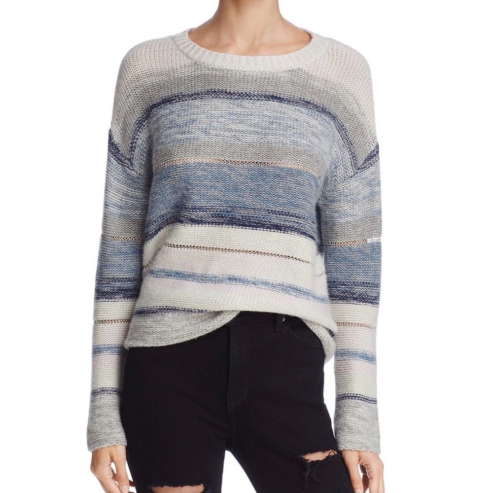 Rails Daphne Swiss Alps Stripes Wool Cashmere Crew Neck Sweater Womens
Size XS